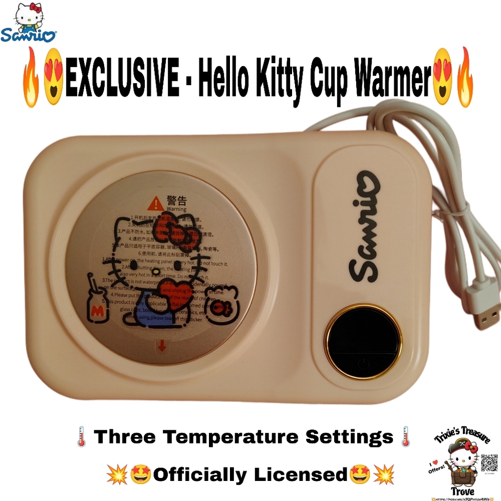 EXCLUSIVE - Hello Kitty Cup Warmer With 3 Temp Settings